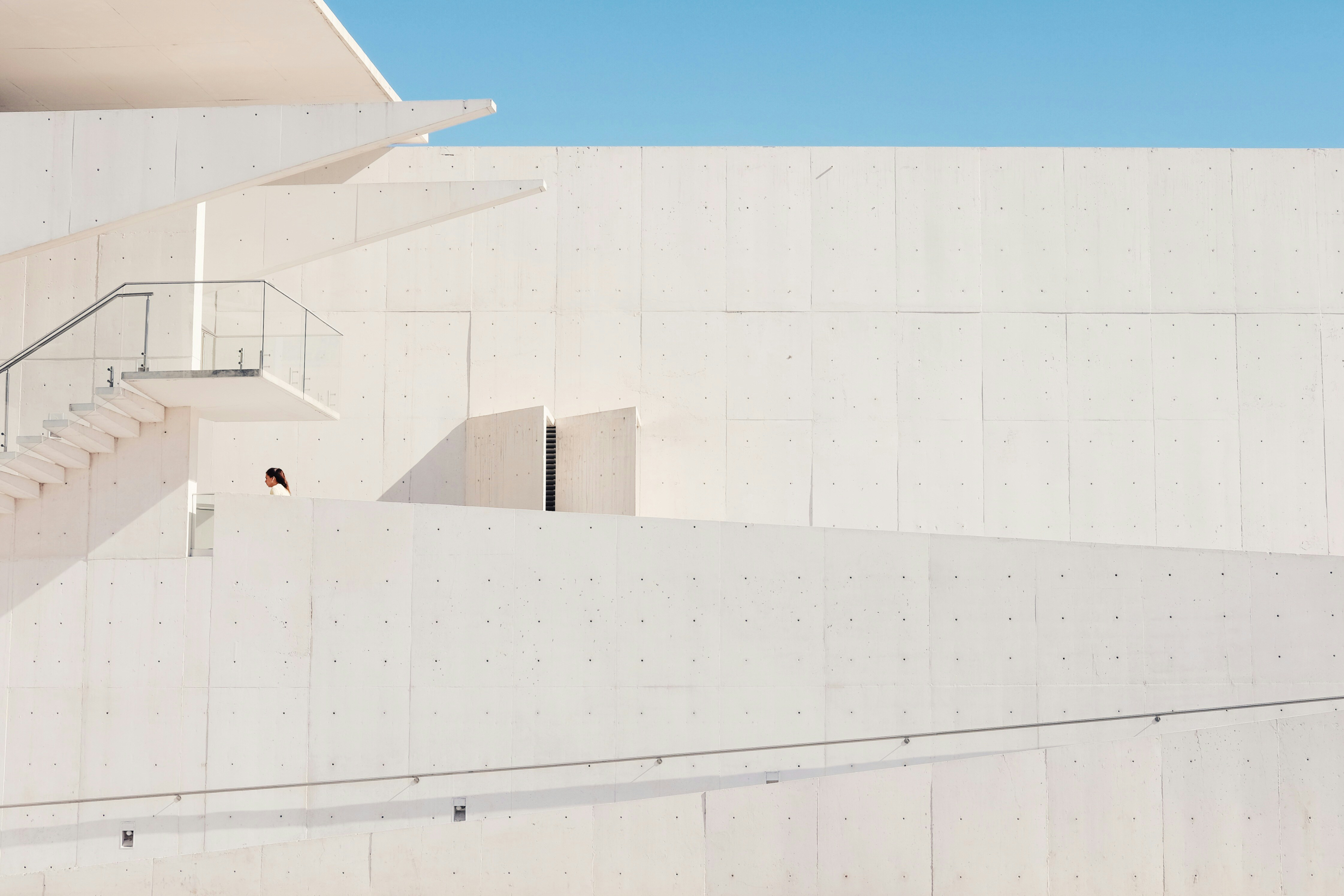 concrete gallery building